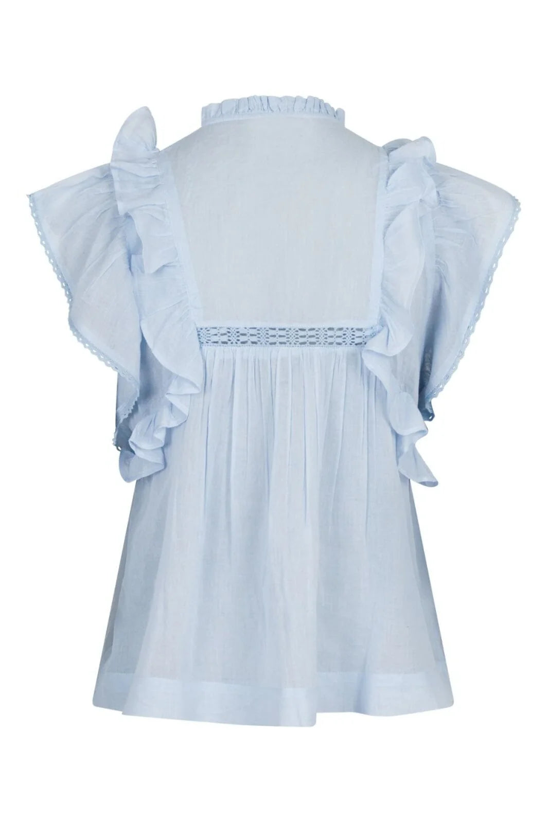 Neo Noir Jayla S Voile Top Light Blue