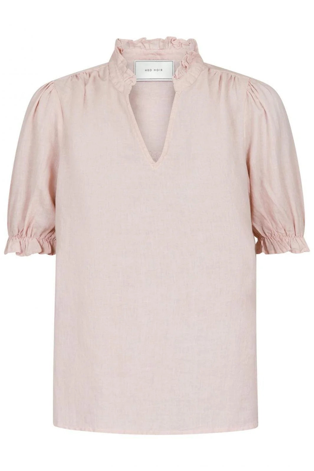 Neo Noir Odesa Linen Blouse Rose Smoke