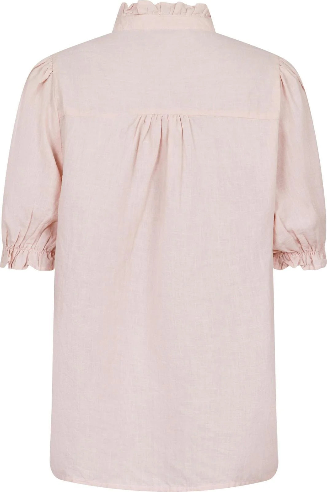 Neo Noir Odesa Linen Blouse Rose Smoke