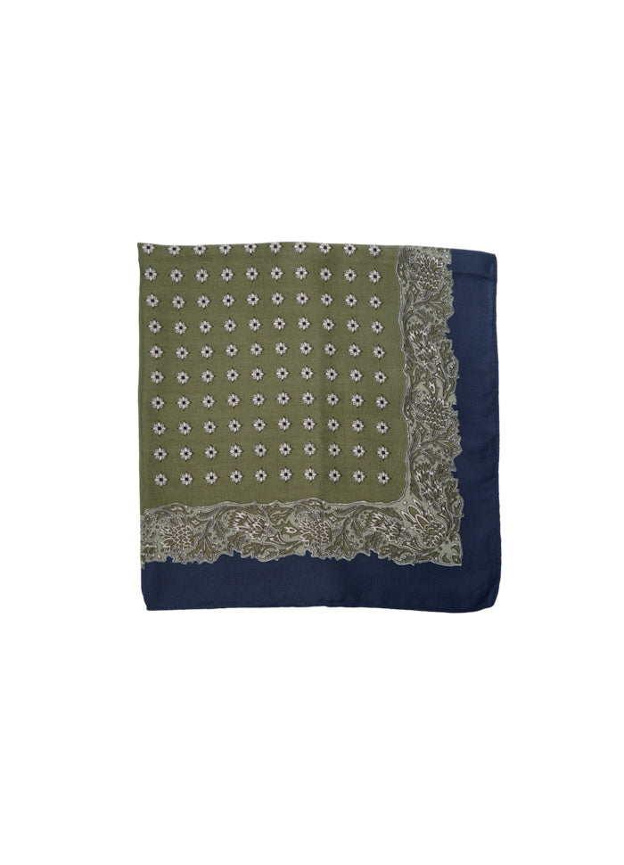 Black Colour BCEmbla Structured Mini Scarf Green