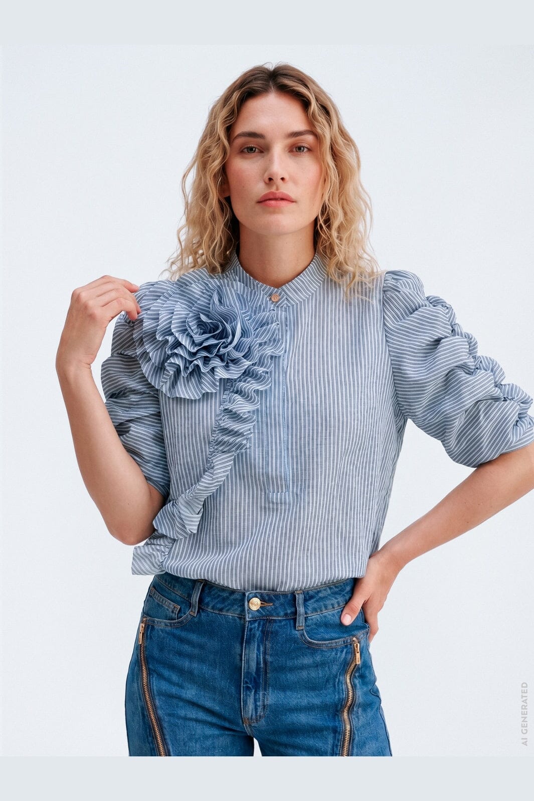 Gossia ZabinaGO Ea Blouse G32229 Dusty Blue