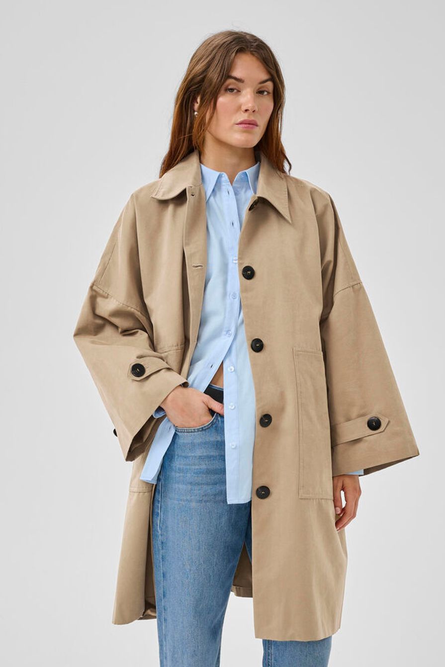 My Essential Wardrobe LyonMW OS Jacket Sepia Tint