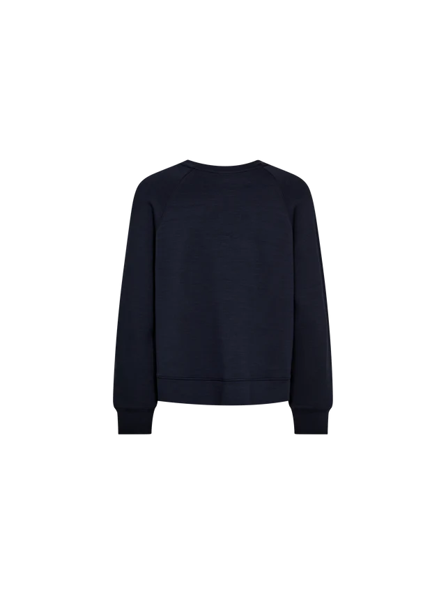 Mos Mosh MMAbello O-LS Basic Sweatshirt Salute Navy