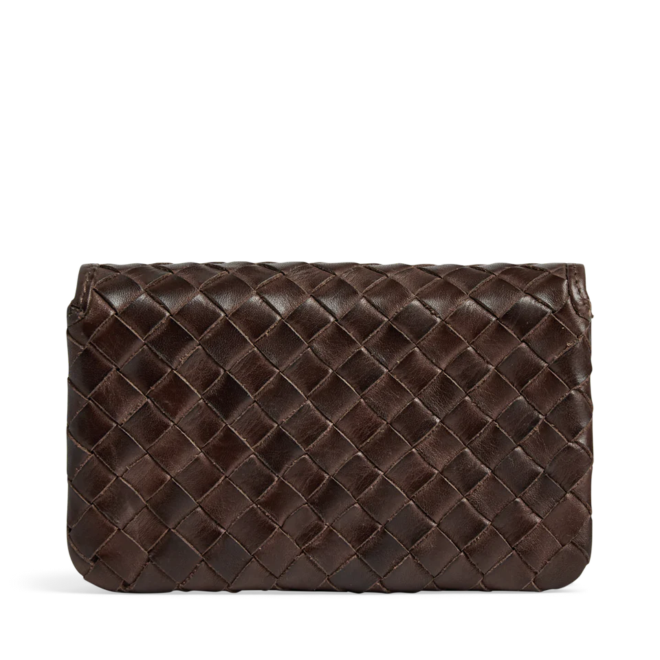 Markberg FaithMBG Coin Purse Weave Dark Brown