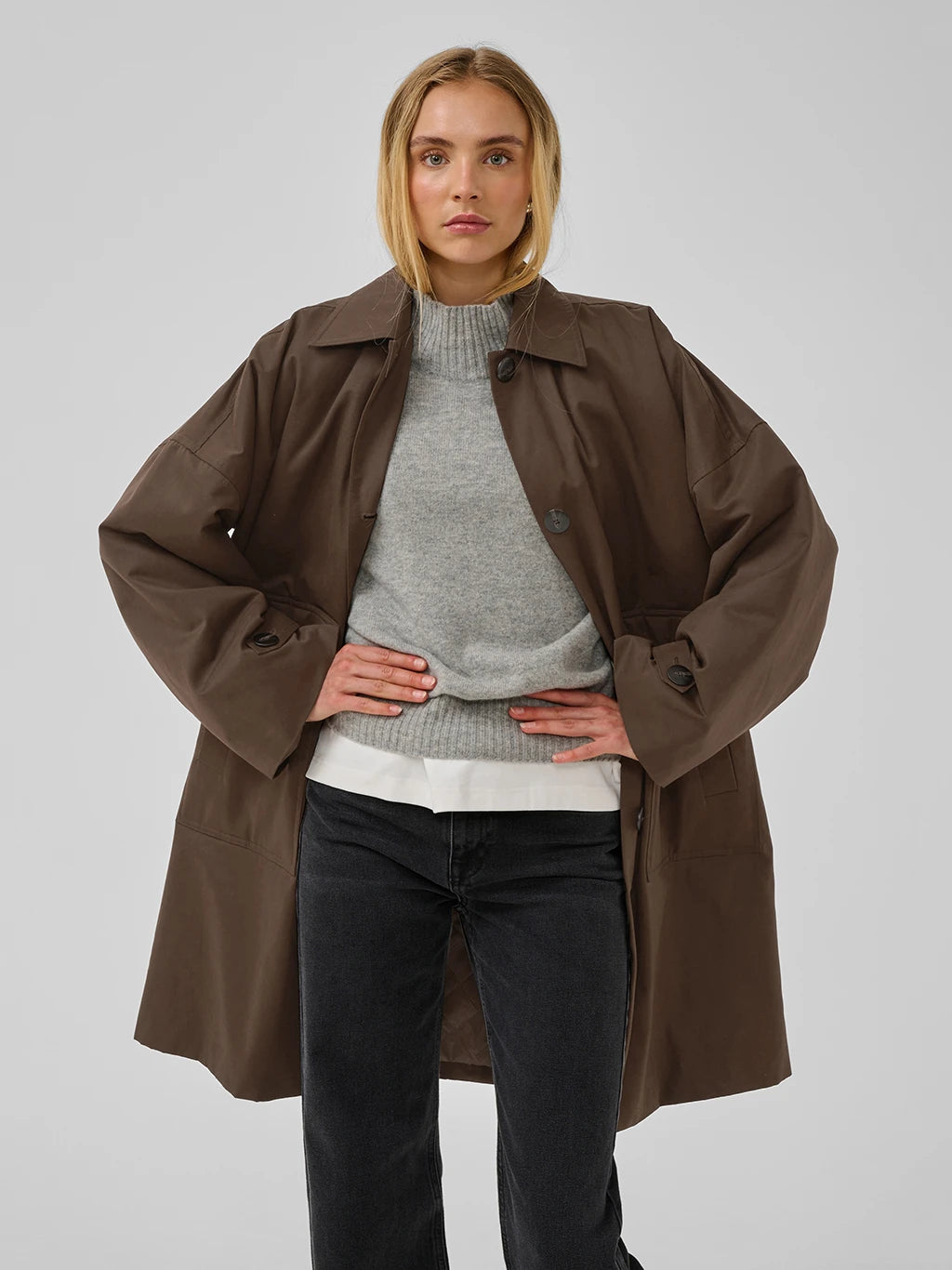 My Essential Wardrobe MWLyon OS Jacket Demitasse