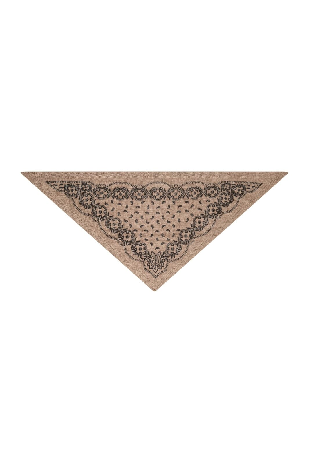 Neo Noir Ariya Paisley Knit Scarf Beige Melange