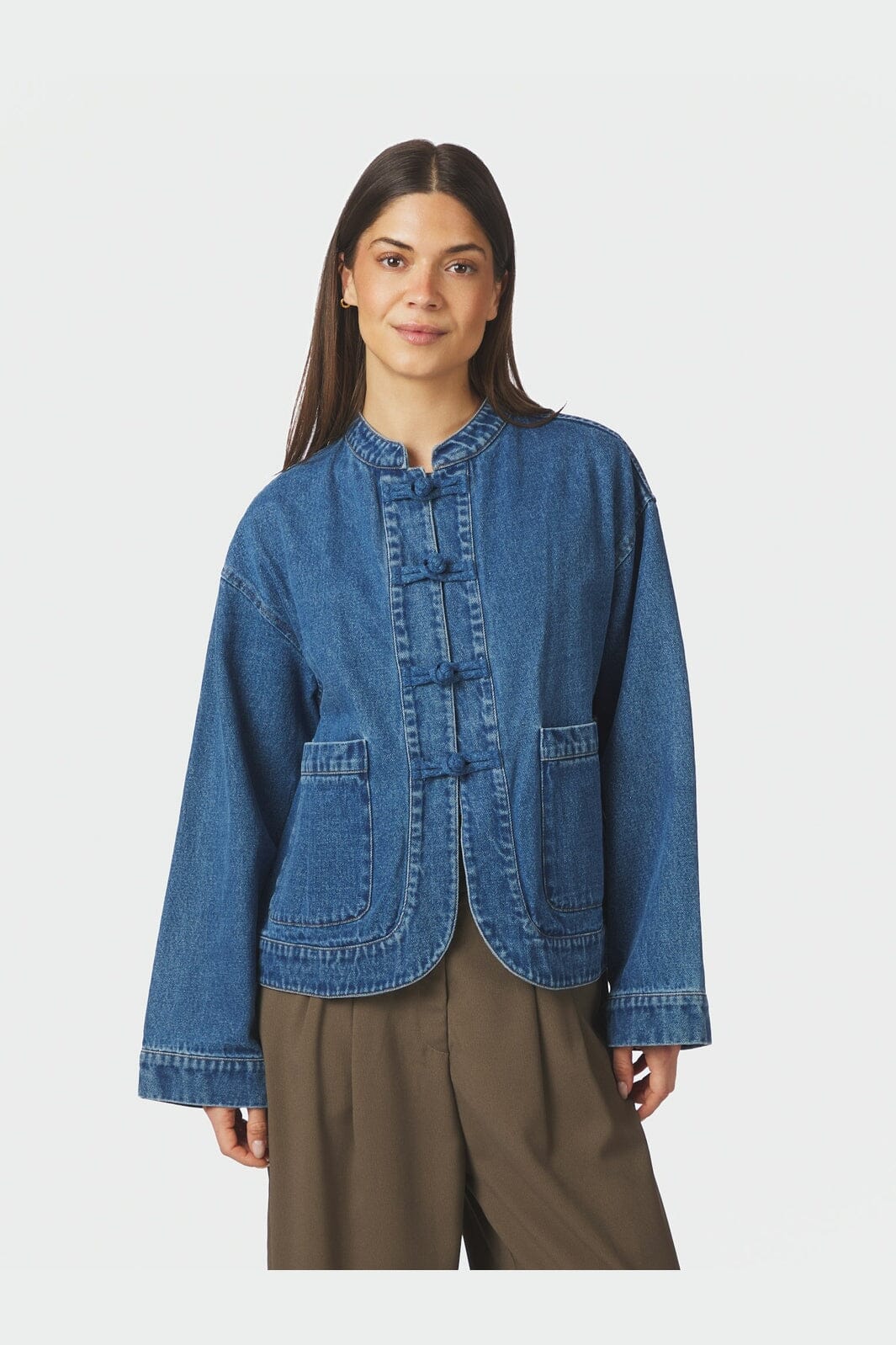 Neo Noir Caline Denim Jacket 169999 Blue Denim