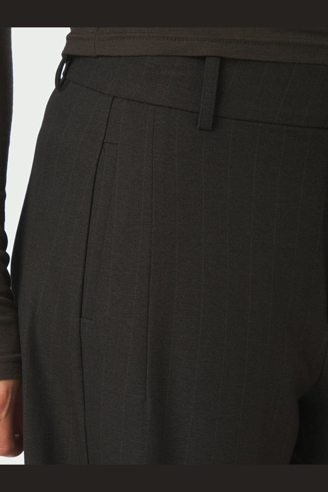 Neo Noir Essiall Pinstripe Pants Antracit