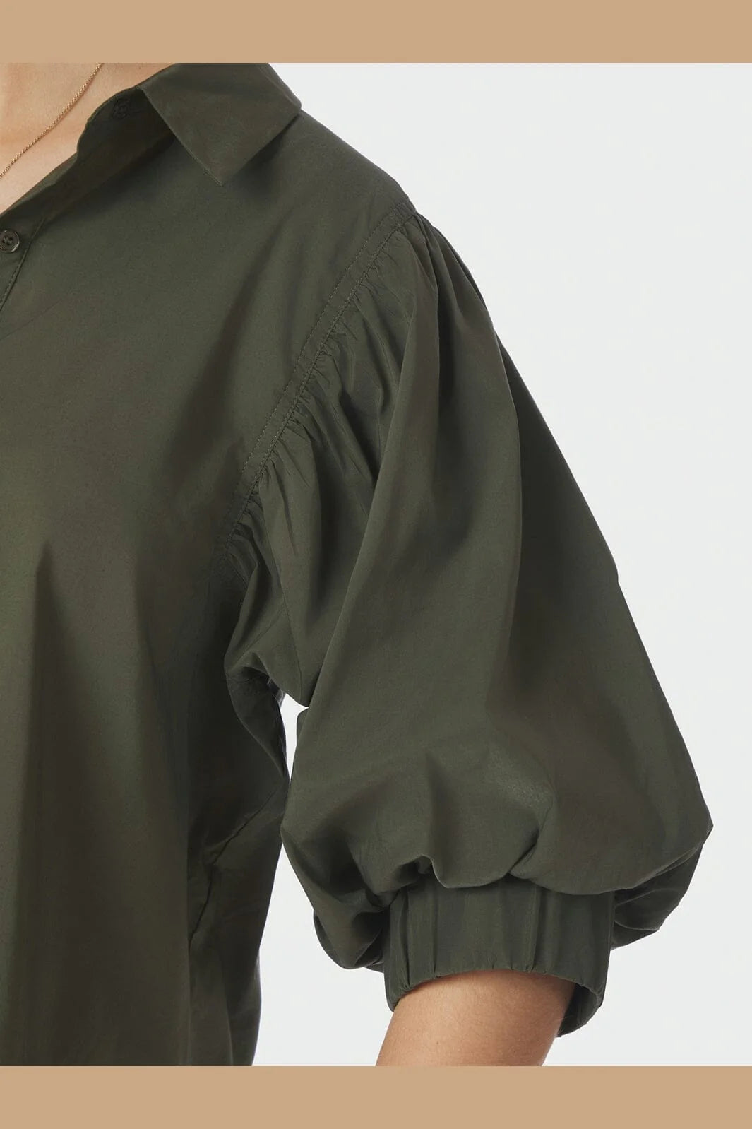 Neo Noir Etta poplin Shirt 168089 Army