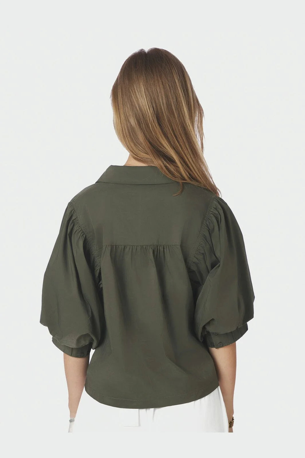 Neo Noir Etta poplin Shirt 168089 Army