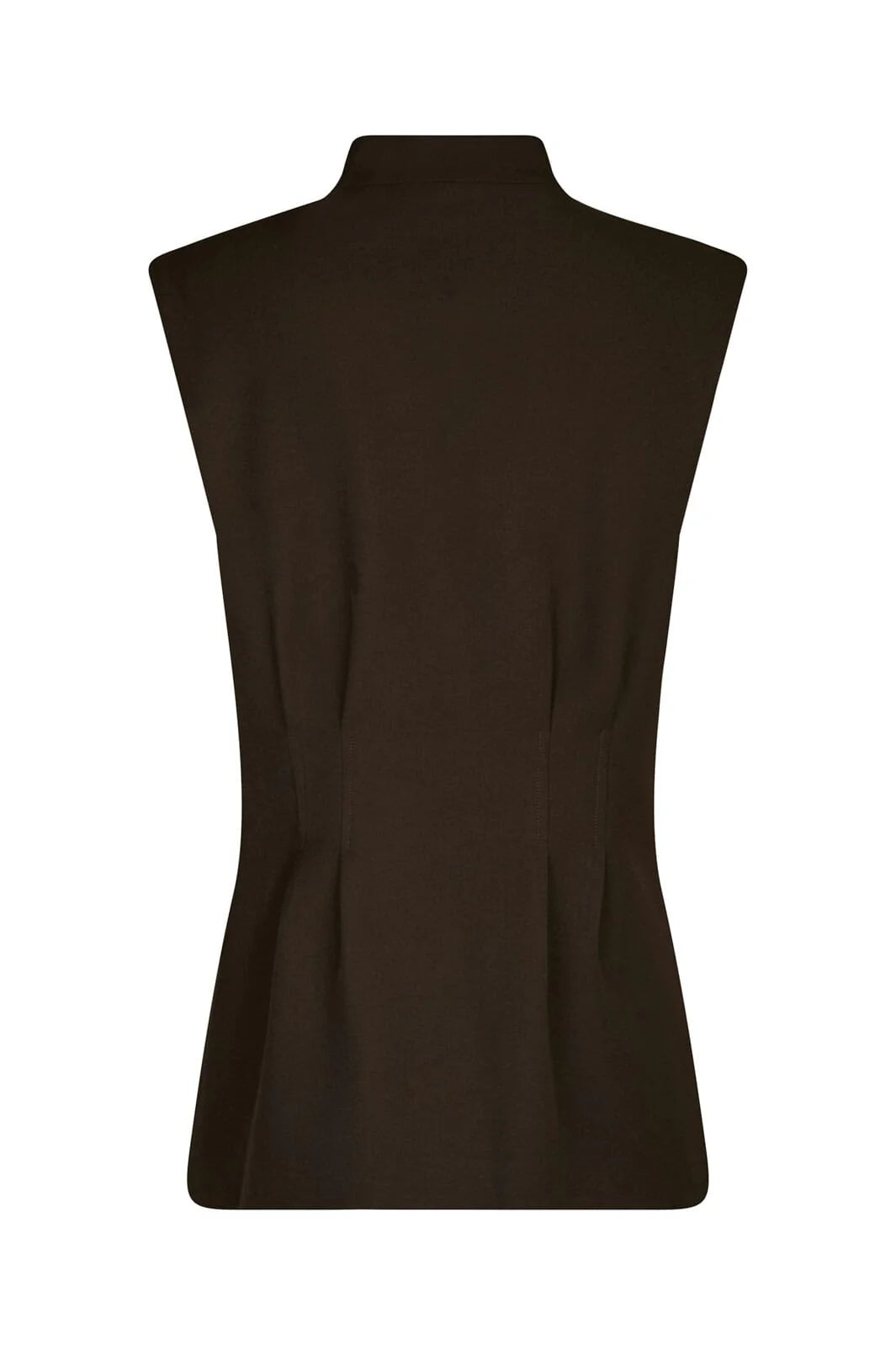 Neo Noir Finna Structure Vest 167234 Dark Brown
