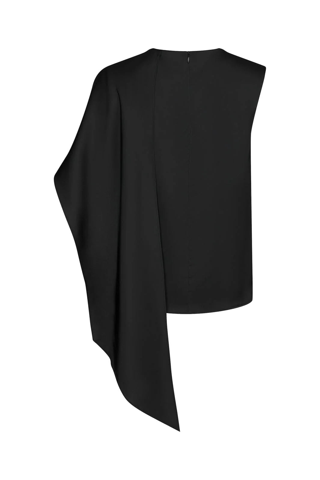 Neo Noir Lunelle Drapy Satin Top 169843 Black