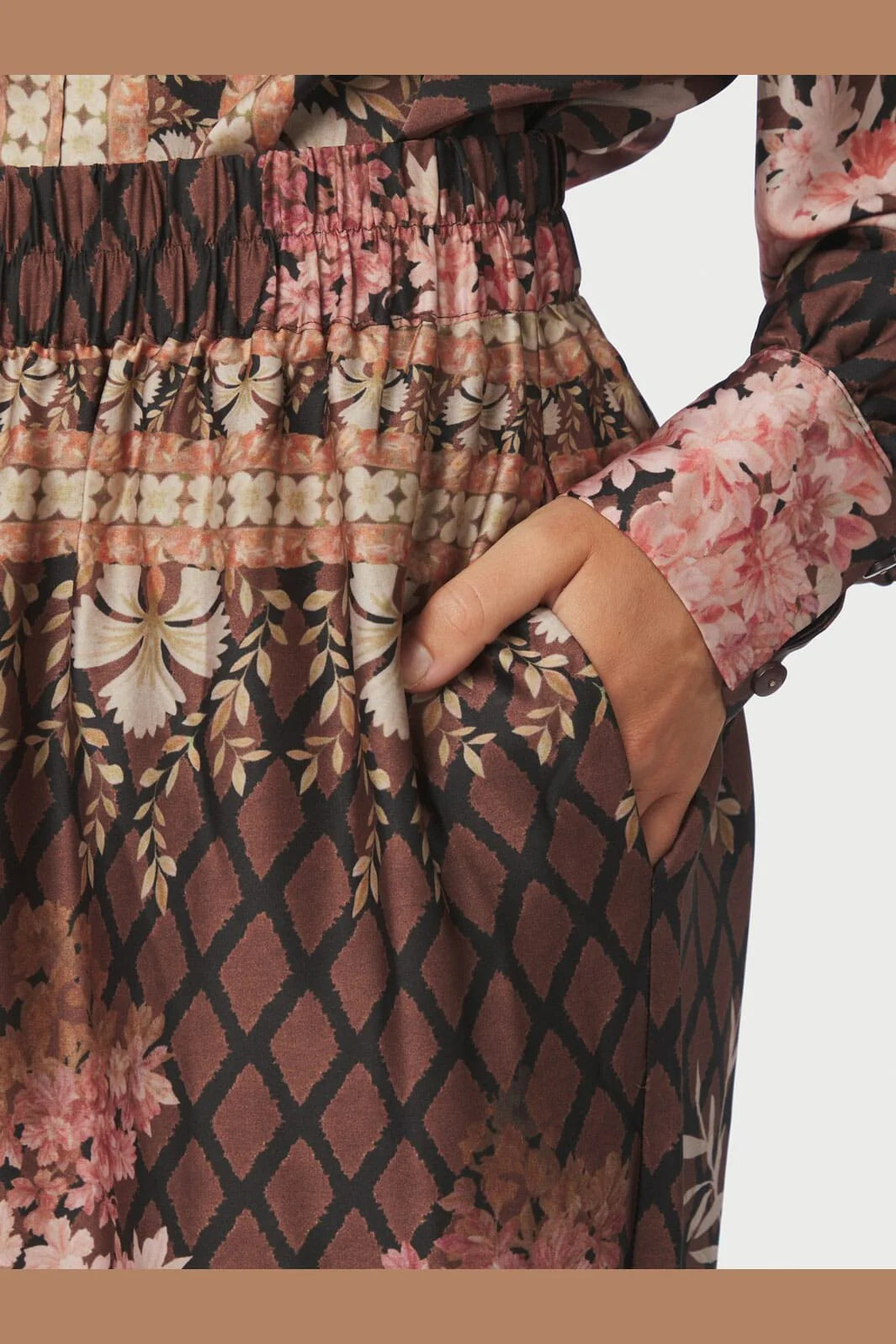 Neo Noir Lunet Botanical Border Pants Black