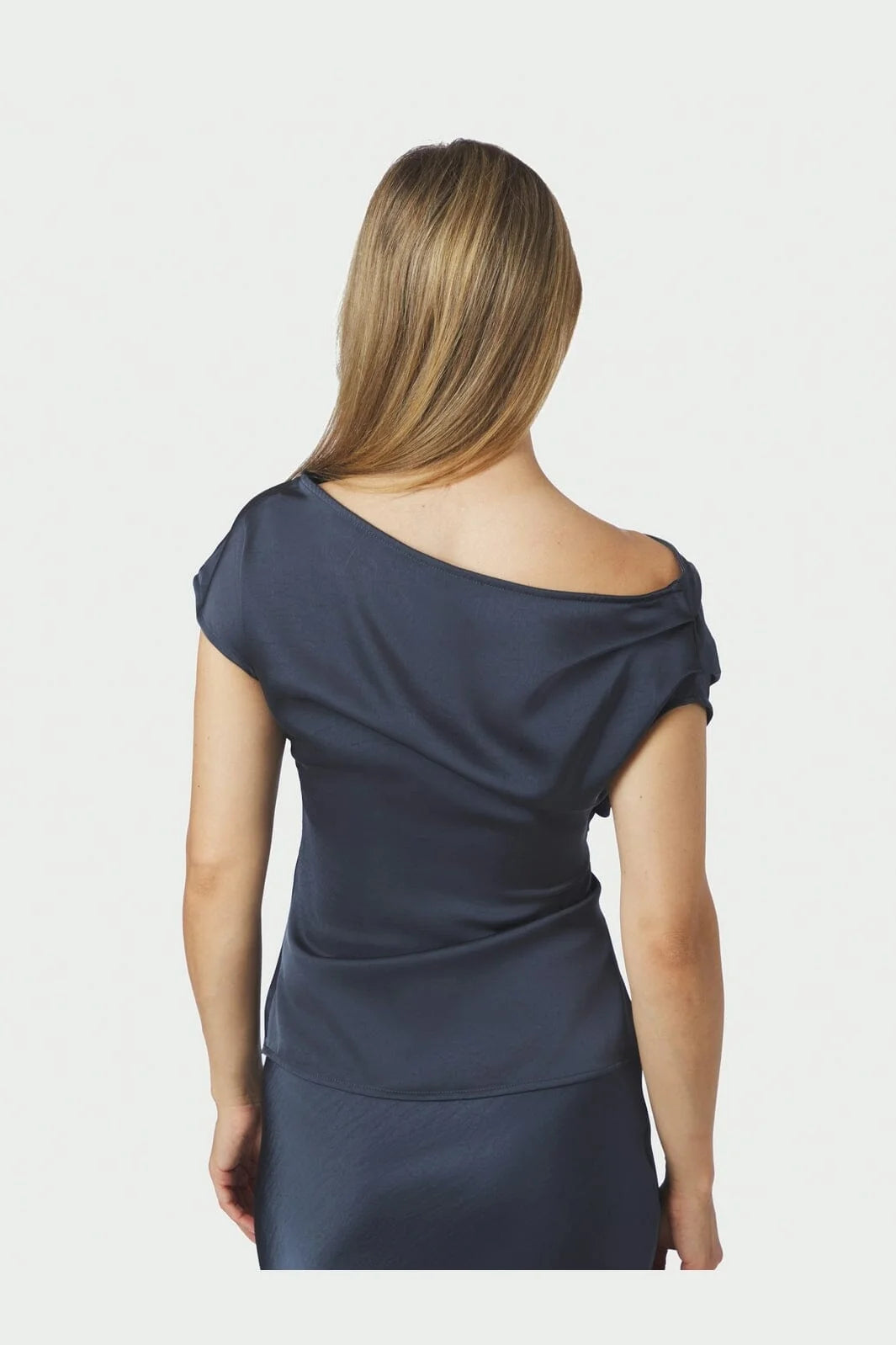 Neo Noir Mabelle Heavy Sateen Top 171009 Midnight Blue