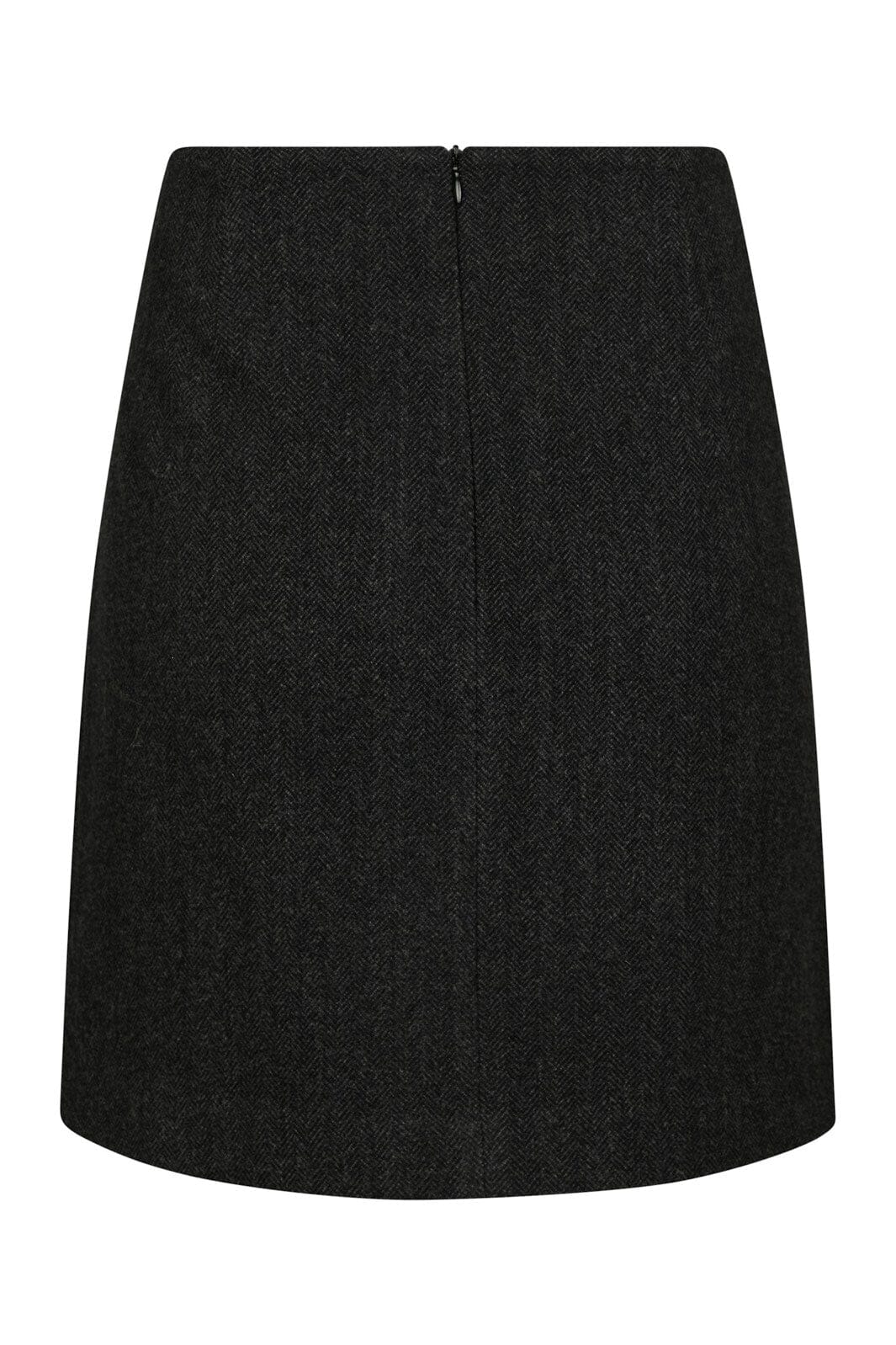 Neo Noir Marisi Herringbone Skirt 165687 Dark Grey