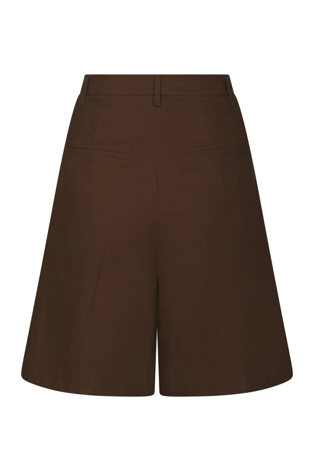 Neo Noir Nika Linen Shorts Dark Brown