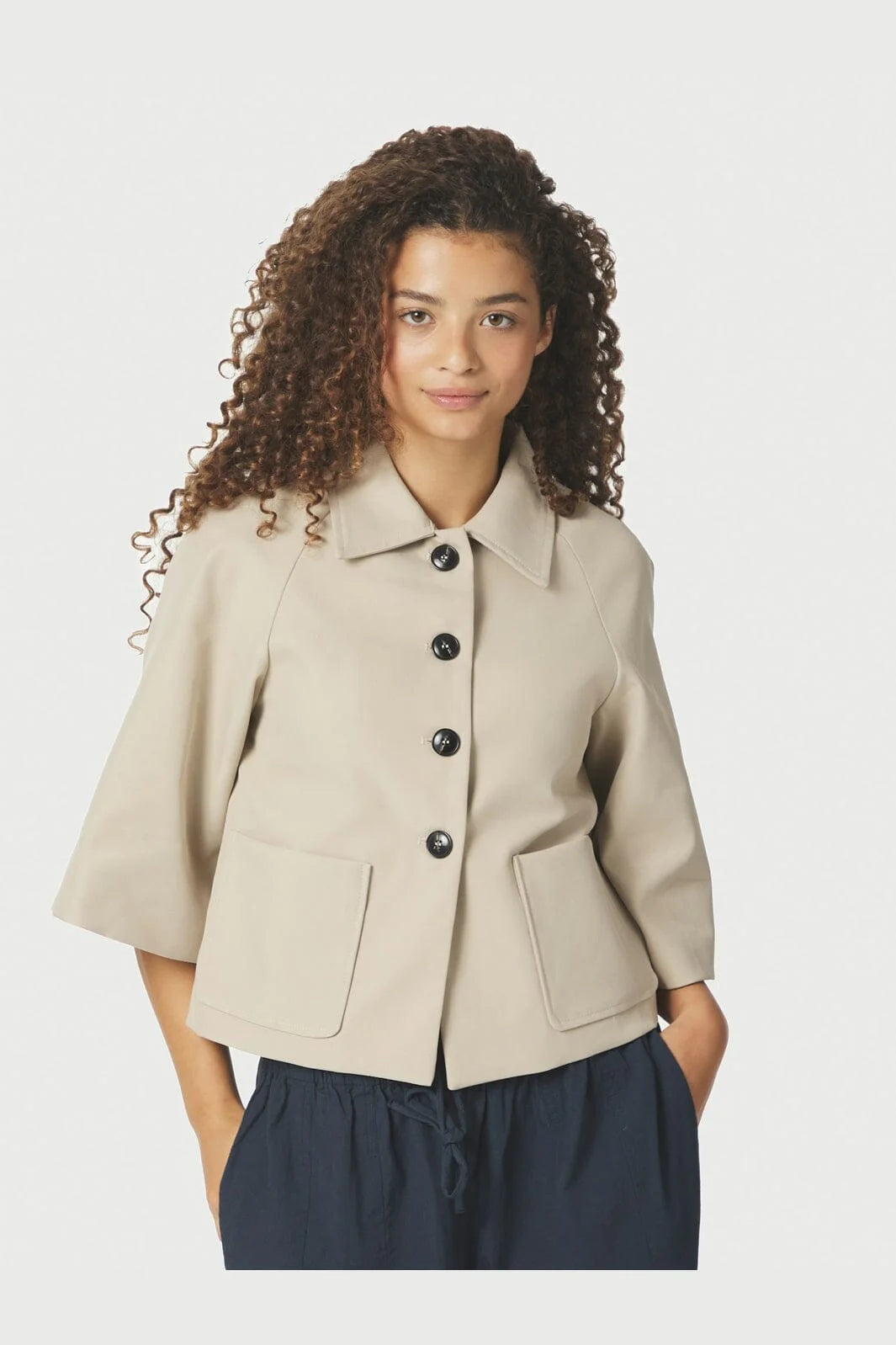 Neo Noir Rosemma Trench Mini Jacket 168093 Beige