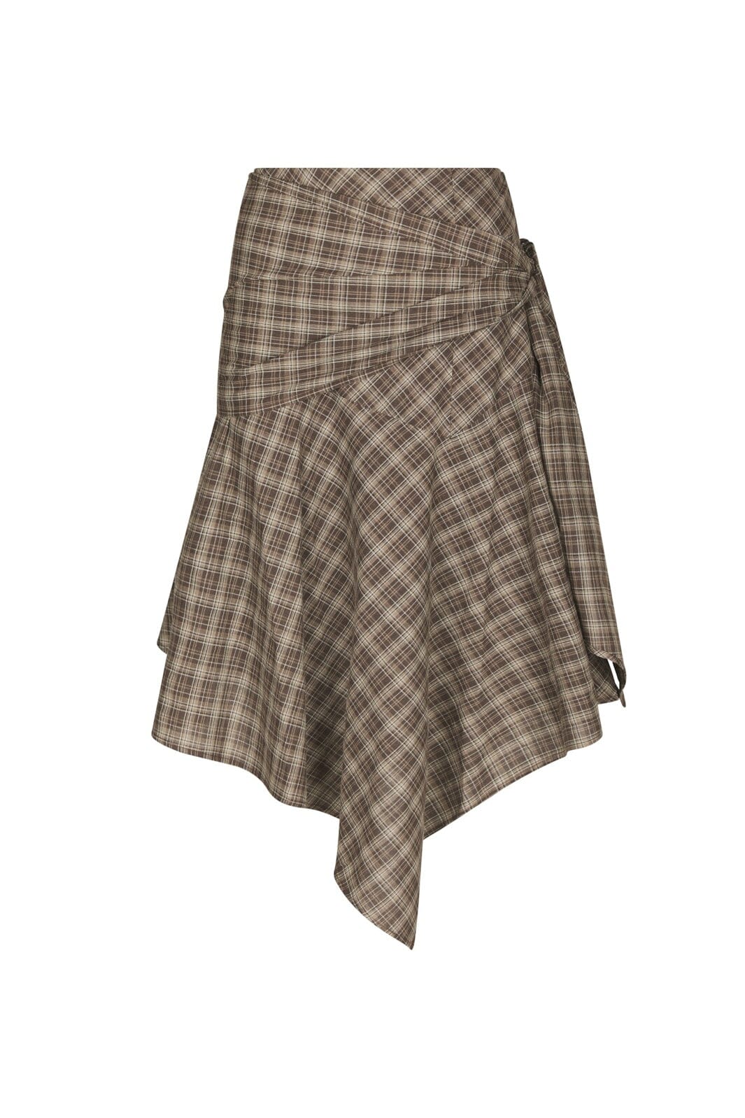 Neo Noir Sabella Check Shirt Brown Check