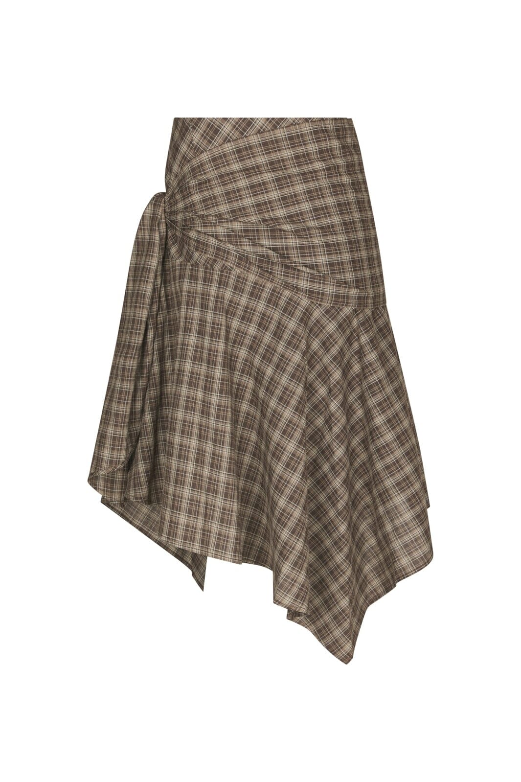 Neo Noir Sabella Check Shirt Brown Check