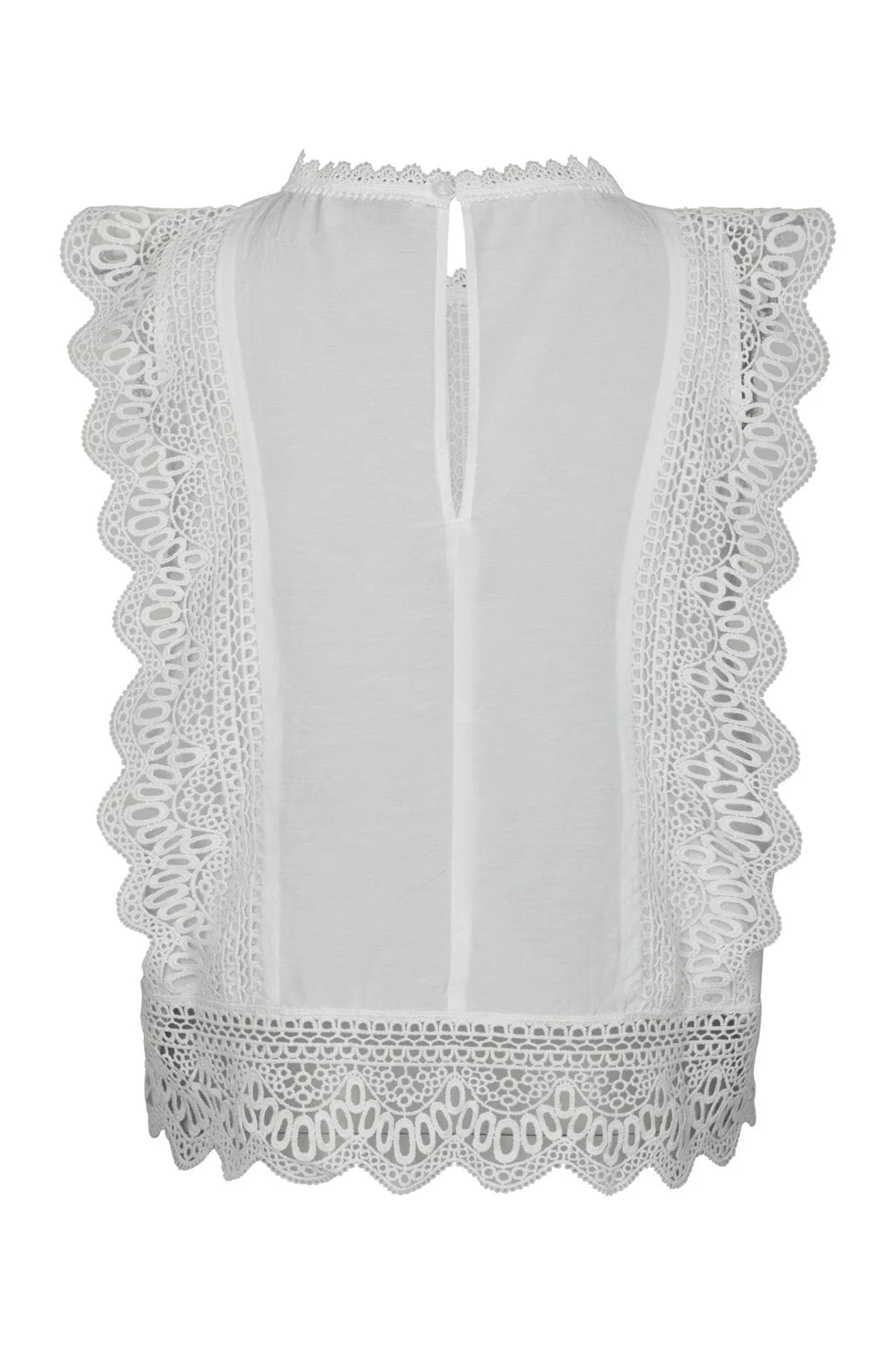 Neo Noir Samia Lace Top White