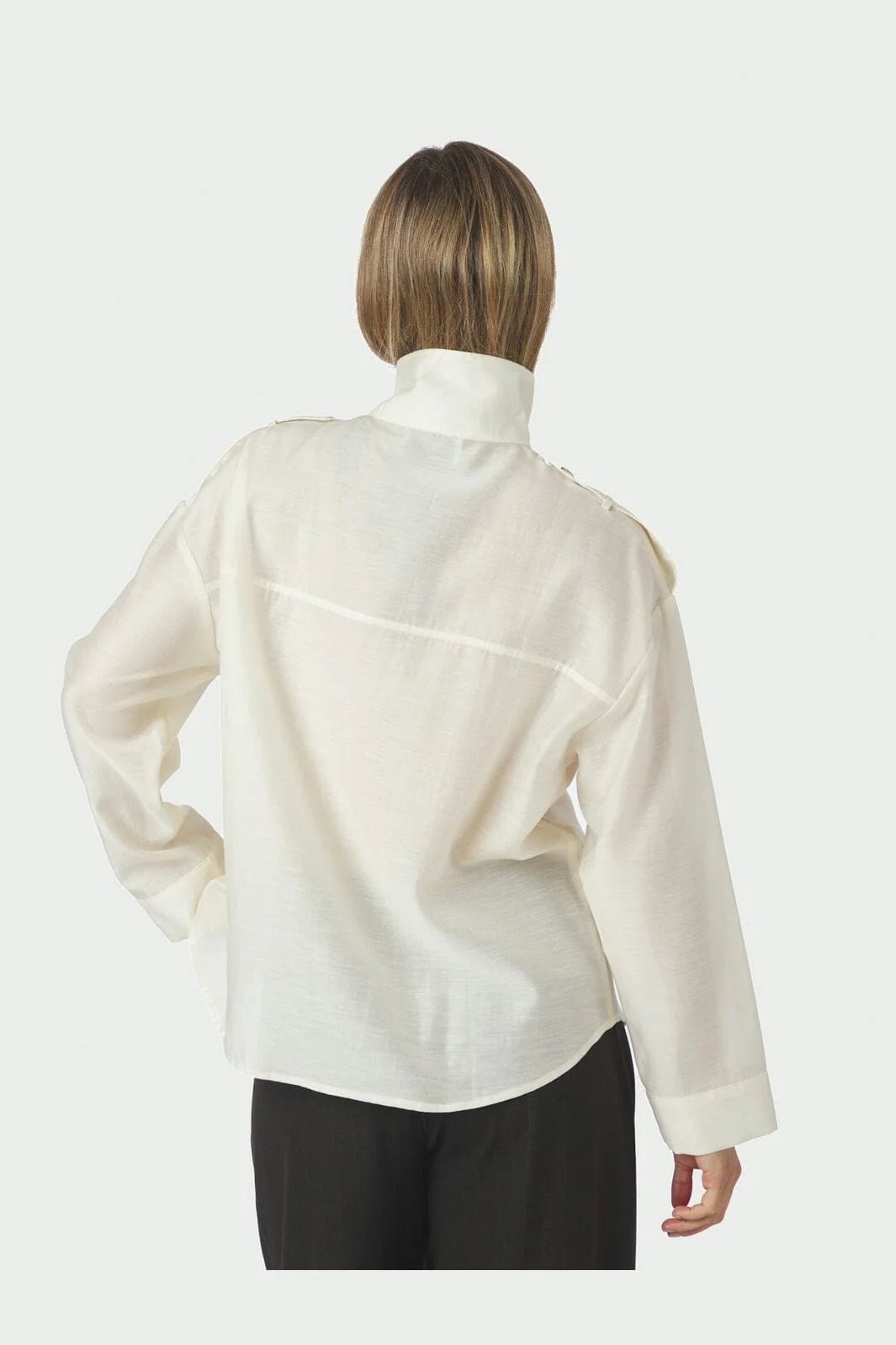 Neo Noir Tracey Solid Shirt 169776 Creme