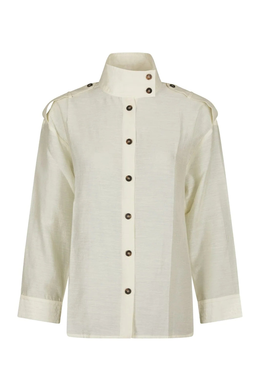 Neo Noir Tracey Solid Shirt 169776 Creme