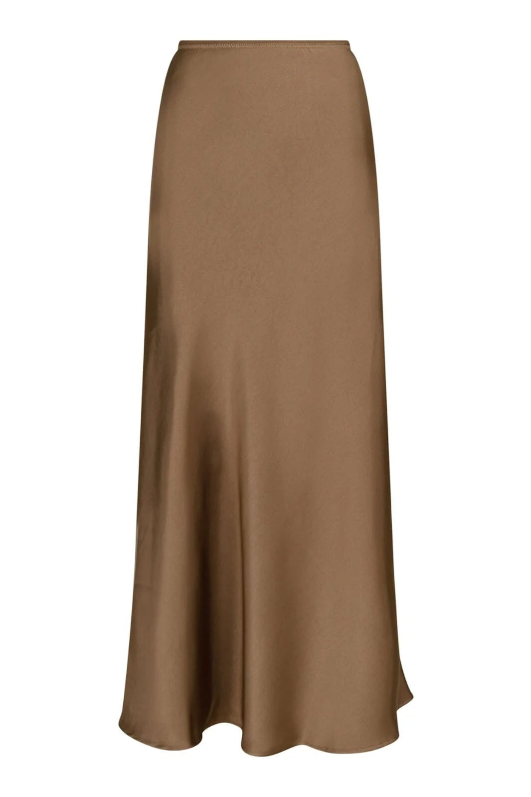 Neo Noir Vicky Heavy Sateen Skirt Dark Taupe