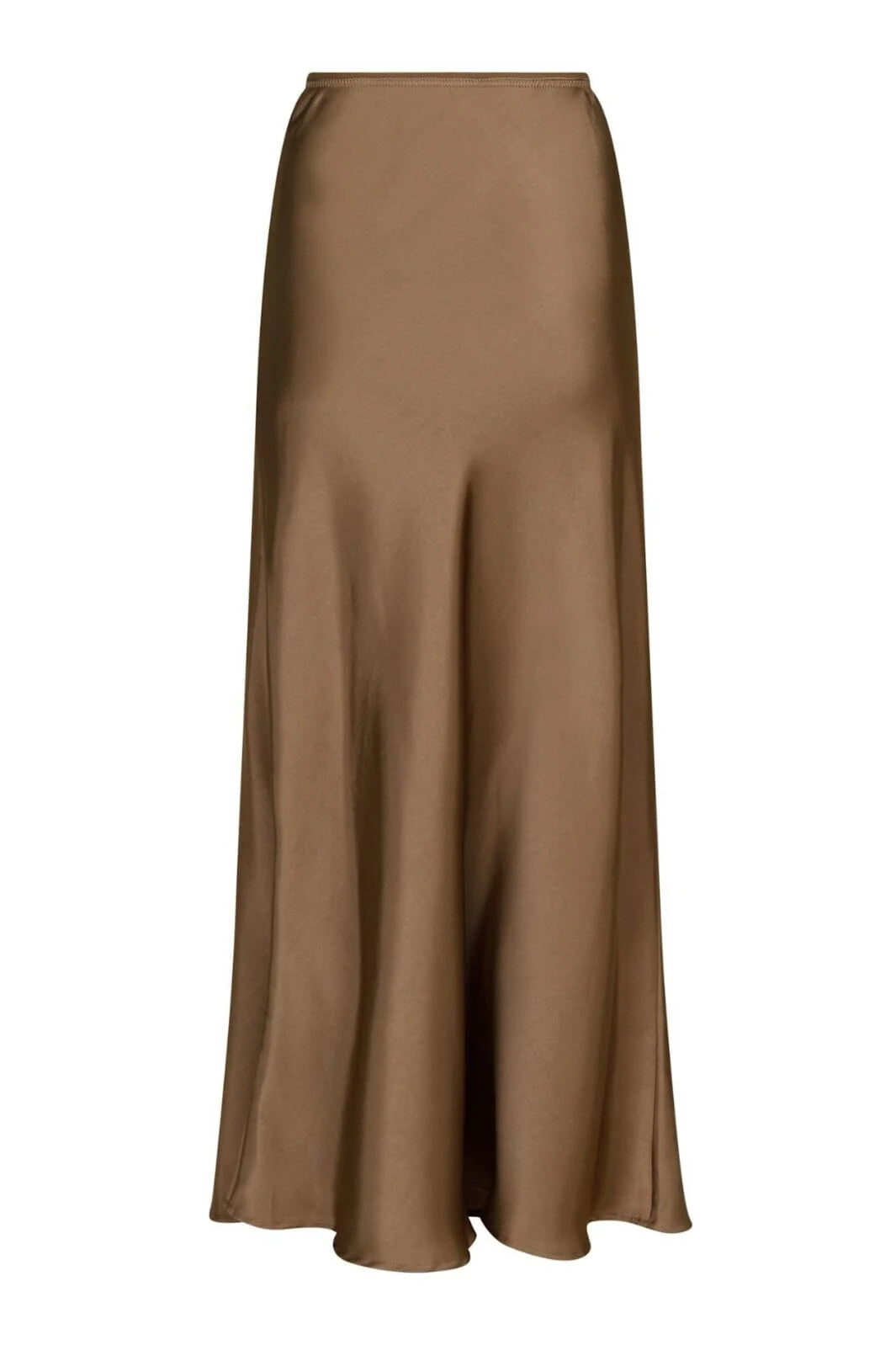 Neo Noir Vicky Heavy Sateen Skirt Dark Taupe