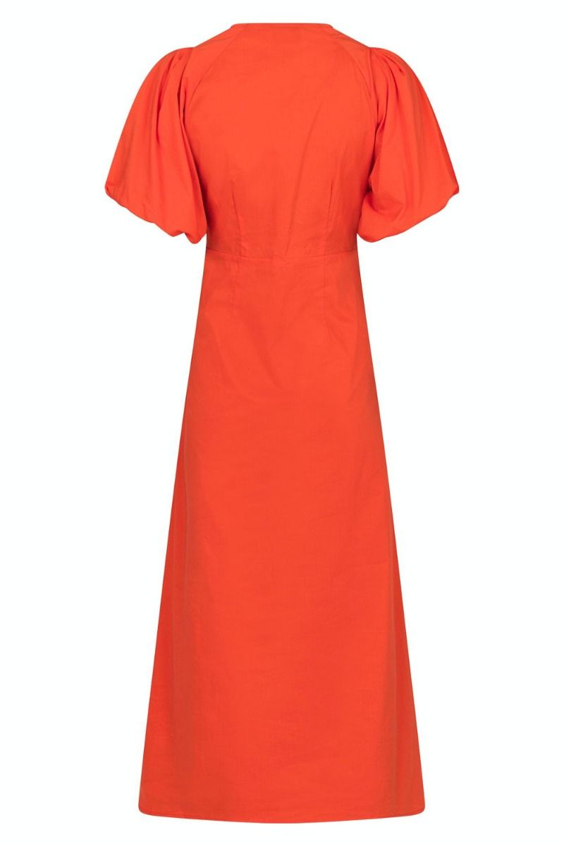 Neo Noir Llana Poplin Dress 160660 Coral