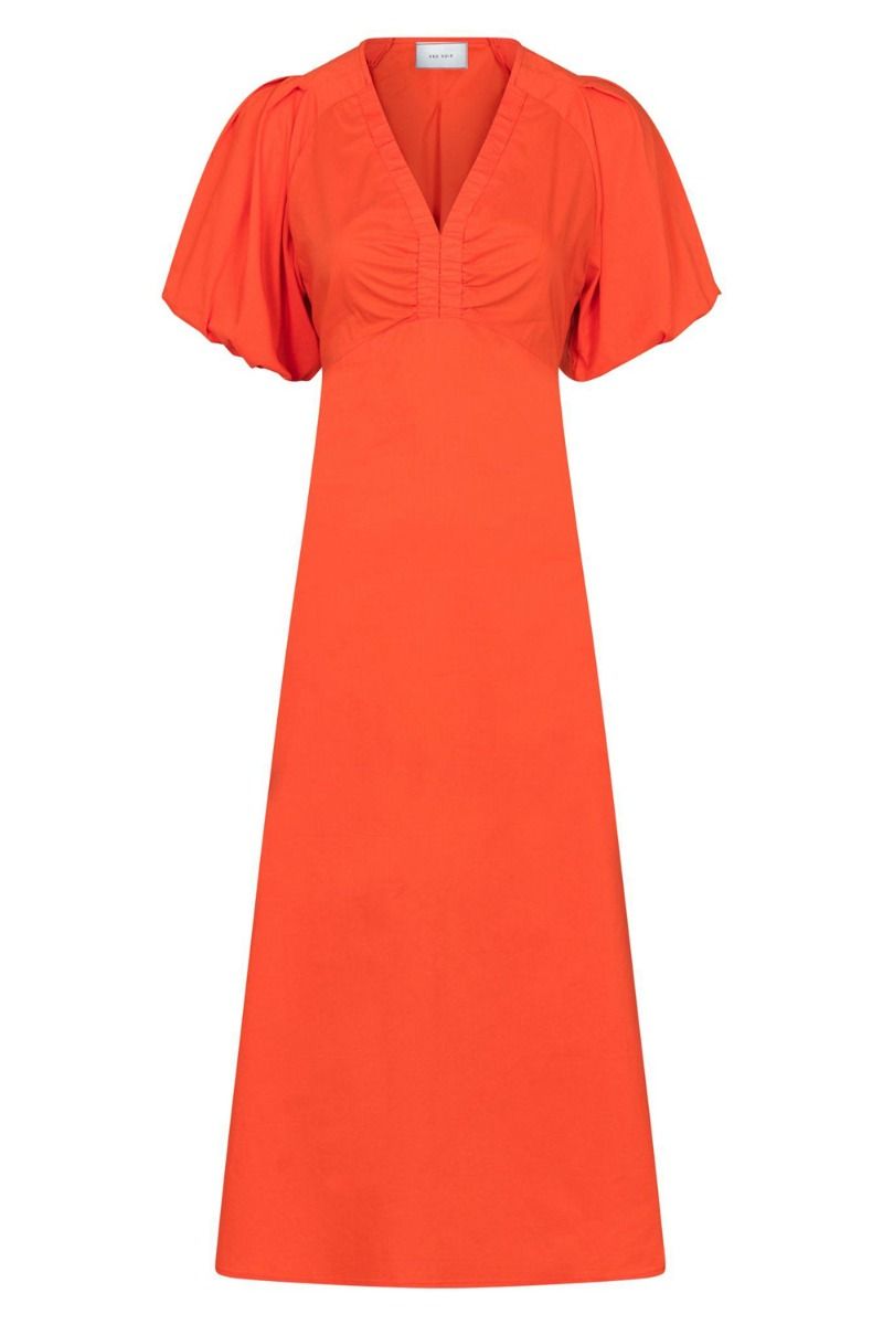 Neo Noir Llana Poplin Dress 160660 Coral