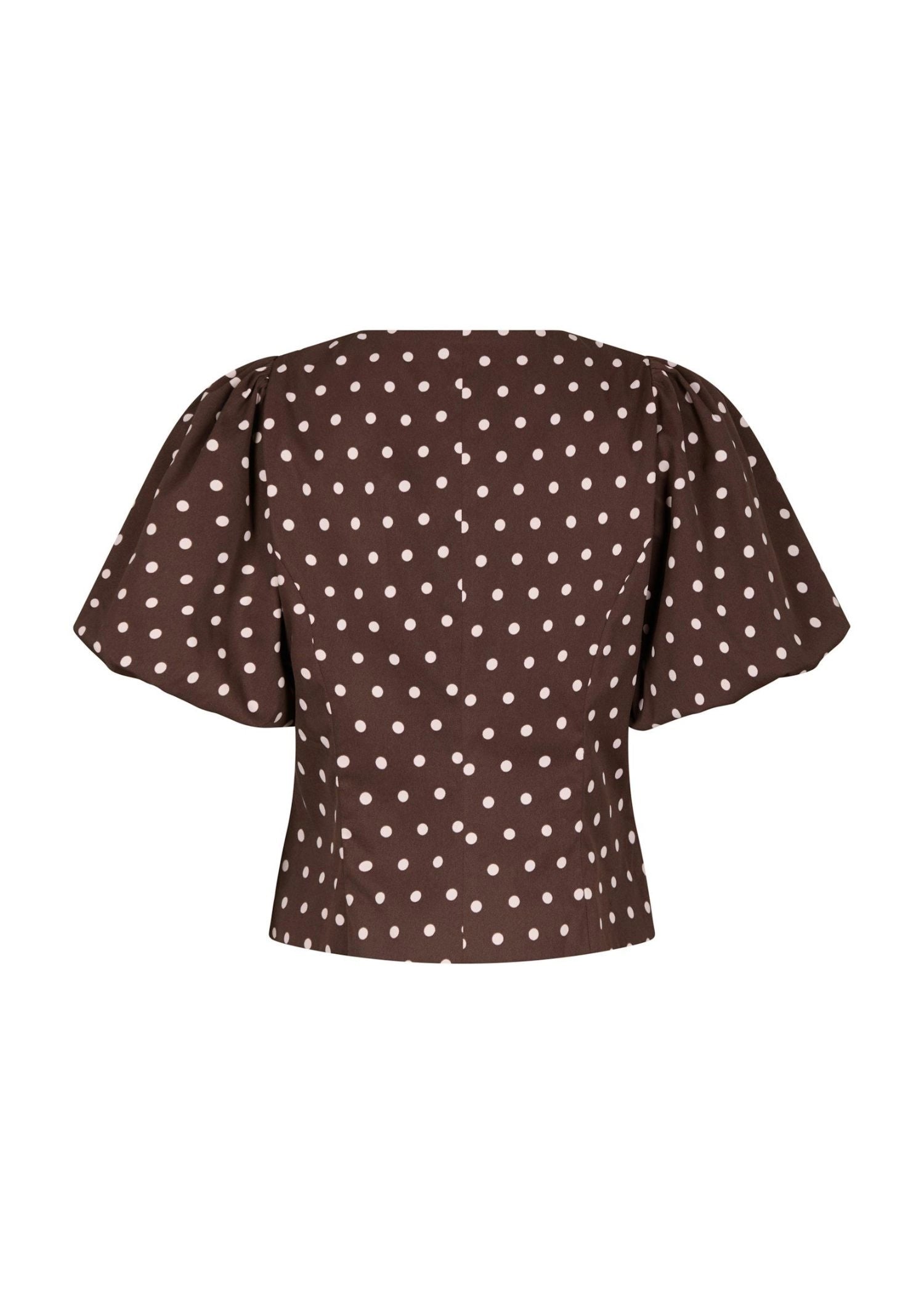 Neo Noir Anela Dot Blouse Brown