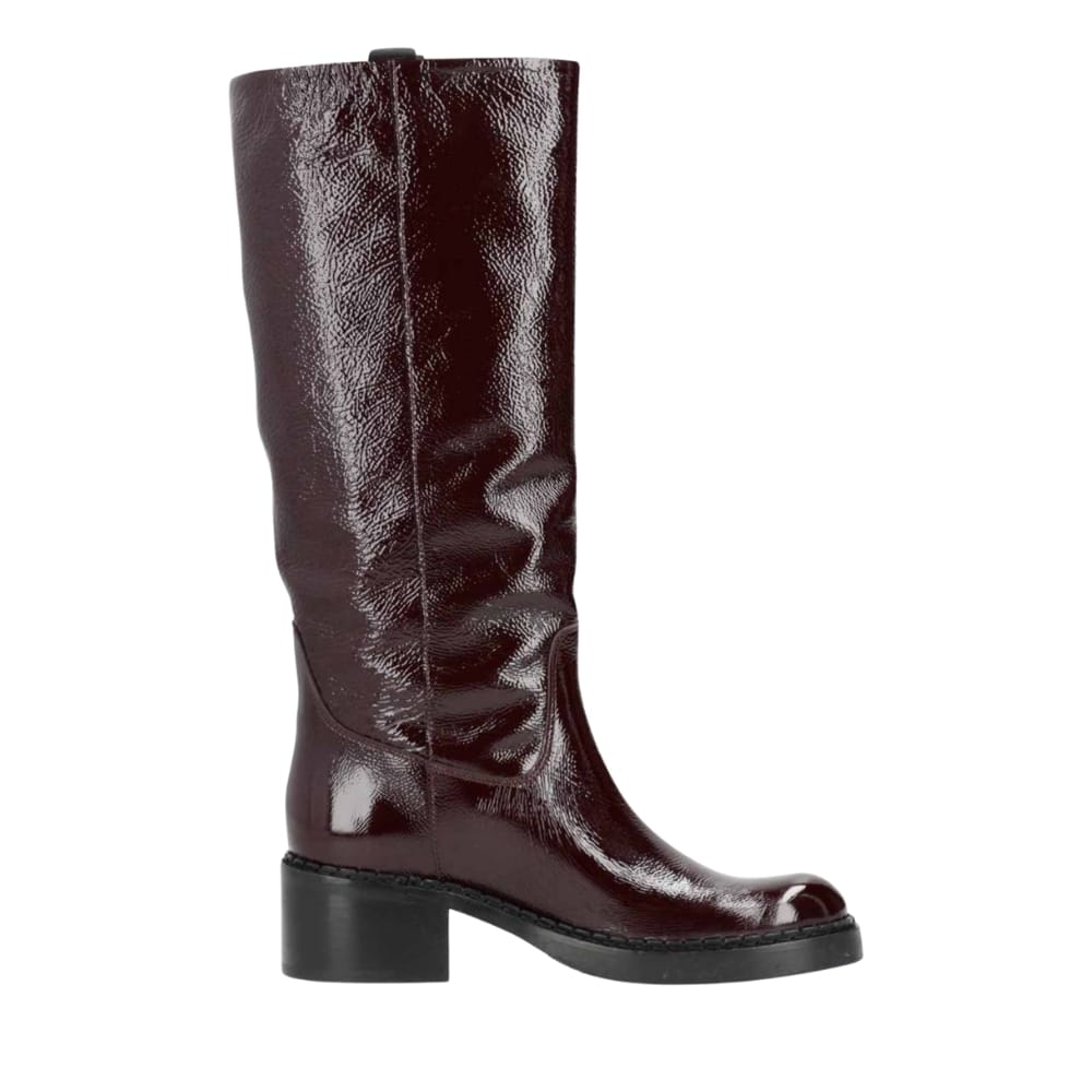 Phenumb Exposed Long P Leather Patent Dark Bordo