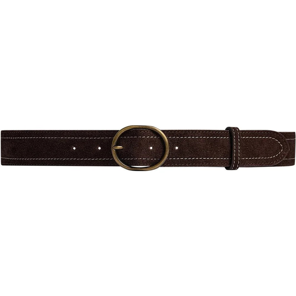 Depeche Suede Belt 17390 Chocolate