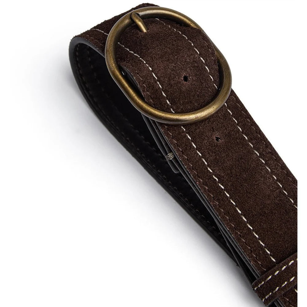 Depeche Suede Belt 17390 Chocolate
