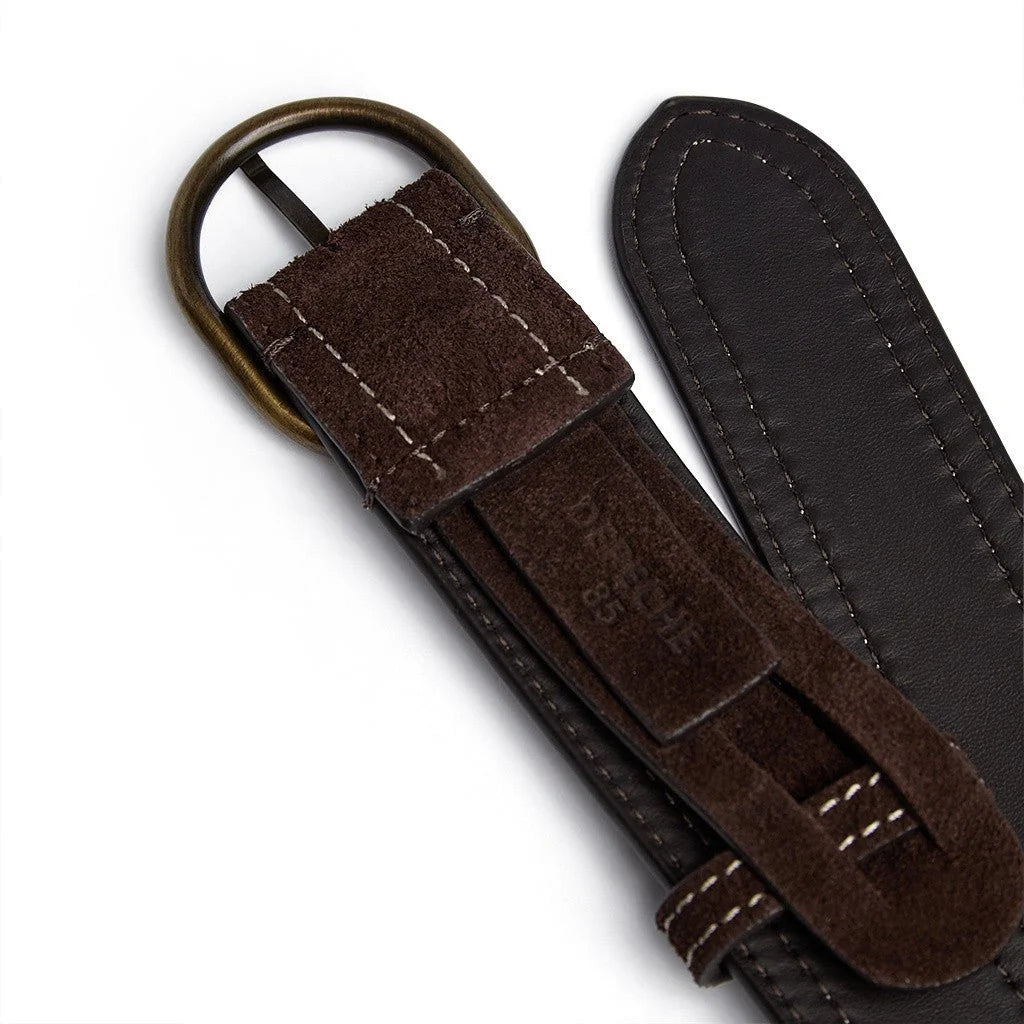 Depeche Suede Belt 17390 Chocolate