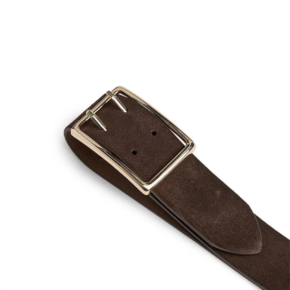 Depeche Suede Belt 17474 Dark Brown