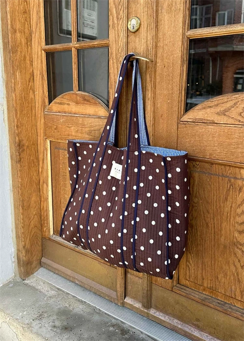Sissel Edelbo Pricilla Bag Organic Cotton Dot Brown