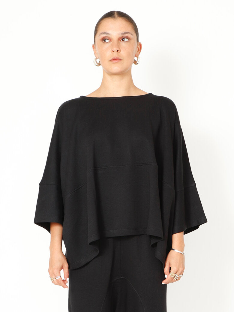 SORT AARHUS Oversize Blouse SA2174 Black