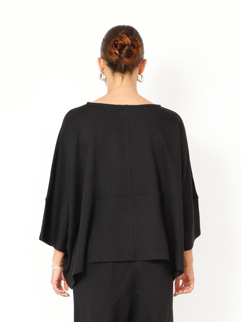 SORT AARHUS Oversize Blouse SA2174 Black