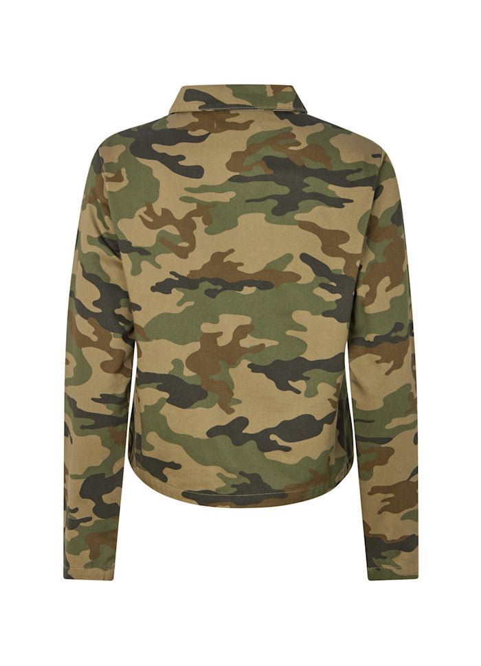 Rabens Saloner Aleksandra Camo Patchwork Jacket Camo Combo
