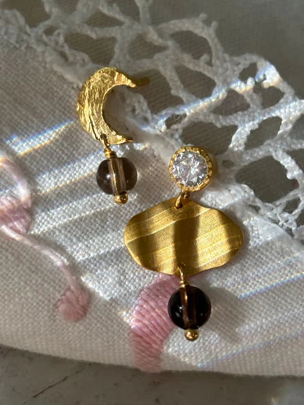 Stine A Petit Claire De Lune Earring 1407-02-S Mocha