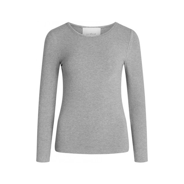 La Rouge Lisa L/S T-shirt Grey melange LR1047