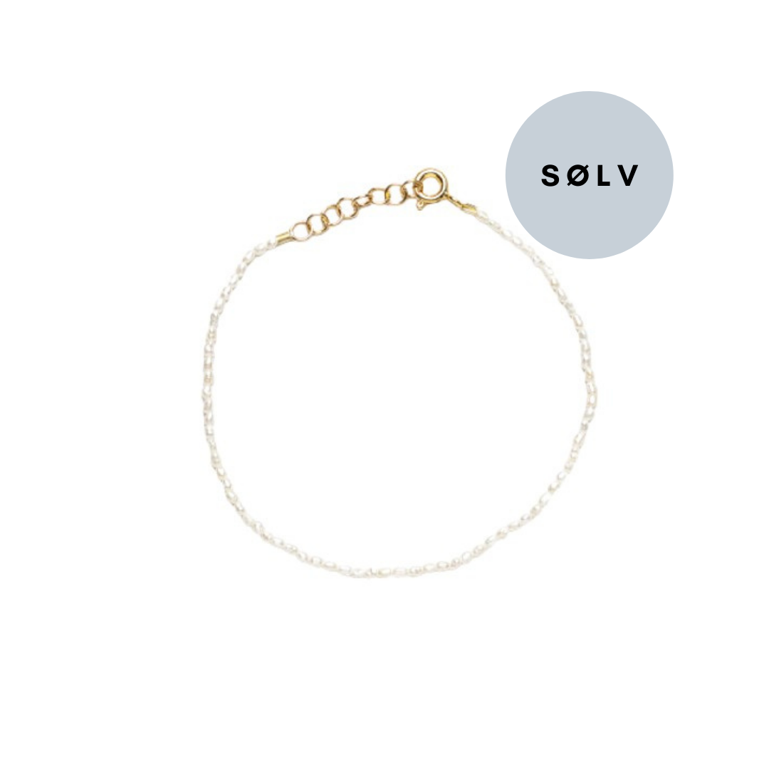 Sorelle Jewellery Tiny Pearl Bracelet Sølv 1006-1