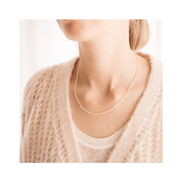 Sorelle Jewellery Tiny Pearl Necklace FG Guld 2005-T
